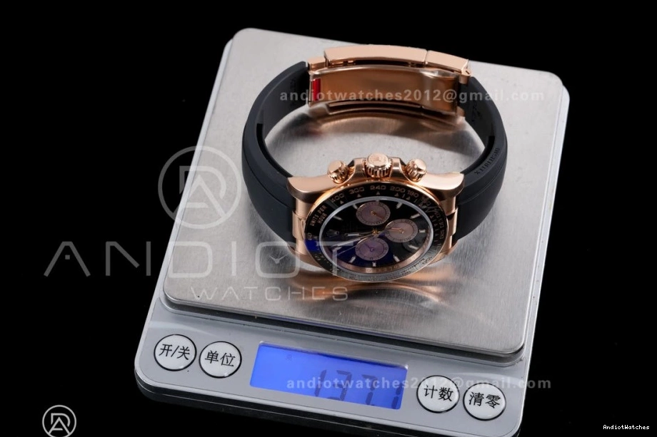 1:1 Sub-dial Edition RG VSF Sophisticated Marker 798 On Oyster-flex Best DD Gain Dial Stick Strap 126515 Black Weight Daytona 0826